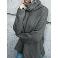 thumbnail image 5 of Sherrylily Fall Winter Women Sweaters Casual Turtleneck Long Sleeve Soft Knitted Pullover, 5 of 5