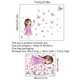 thumbnail image 4 of Un conjunto de calcomanías de pared de flores de mariposas para niñas, calcomanías de pared, calcomanías extraíbles para decoración del hogar, decoración de pared del dormitorio TUNC Sencillez, 4 of 4