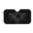 thumbnail image 7 of TEQUAN Sunshade for Car Windshield, Triple Moon with Flowers Stars Pattern Car Sun Shade, 51.2" x 27.5", 7 of 7