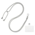 thumbnail image 1 of Unique Bargains Adjustable Neck Lanyard with Transparent Lanyard Patch, New Light Gray, 1 Count, 1 of 5