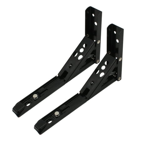 

Metal Triangle Folding Angle Bracket Shelf Bracket Heavy Duty Wall Hanging 8in black