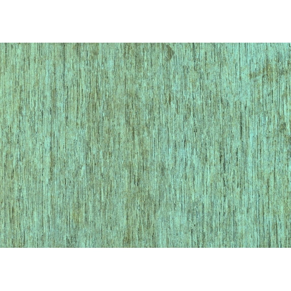 Ahgly Company Indoor Rectangle Solid Light Blue Modern Area Rugs, 2' x 5'