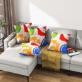thumbnail image 2 of Costway 4 PCS Square Throw Pillows Removable & Washable Velvet Pillow 18"x18" Red, 2 of 9