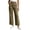 Khaki, variant on hoksml Women's Straight Leg Cropped Pants Button Front High Waisted Wide Leg Trousers with Pockets for Daily Wear And Everyday Commuting