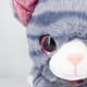 thumbnail image 3 of Gatito De Peluche Acostado Colo Gris Con Rayas Azules, 3 of 4