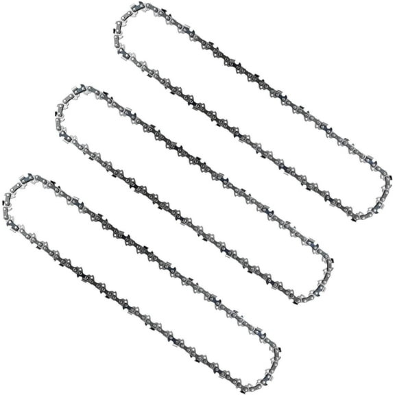 Opuladuo 3PC 10 Inch Chainsaw Chains, Replacement Chain for Black & Decker LCS1020 LCS1020B 20V Max Chainsaw, 10" Chain for WORX WG322 WG322.9 Cordless Chainsaw - 3/8'' .043'' 40 Drive Links