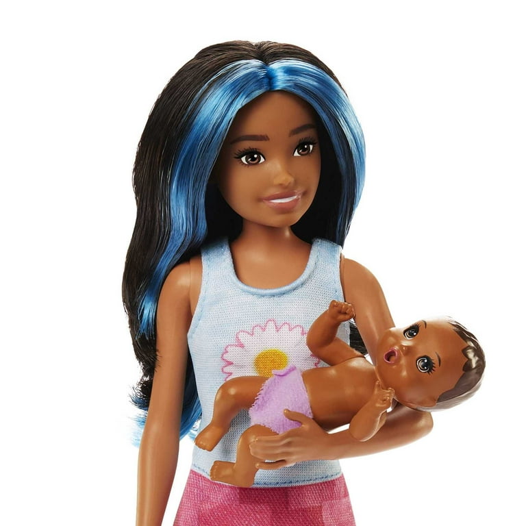 Barbie Skipper Babysitters Inc Bedtime Set Brunette Doll Sleepy Baby Doll Crib Accessories Walmart