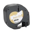 thumbnail image 2 of Print Label Tape Fabric Ironing Ribbon Black on White for Dymo Labeling Machine 12mmx2meter, 2 of 3