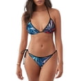 thumbnail image 1 of Fotbe Red And Blue Leaves Traje de Baño para Mujer de Dos Piezas – Bikini Sexy de Tirantes Tipo Halter con Diseño Triangular, 1 of 6