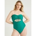 thumbnail image 4 of Time and Tru Women's and Women’s Plus Cutout One Piece Swimsuit, Sizes XS-3X, 4 of 6