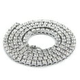 thumbnail image 1 of EIMELI Hommes Collier Créatif Hip Pop Simple Rangée Strass Décor Alliage Collier Chaîne Collier, 1 of 6