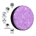 thumbnail image 4 of Gukieu Lilac Glittering Print Car Tire Cover, Adjustable Waterproof and Dustproof Tire Protection Cover, Suitable for SUV, Truck, Van-14 inch, 4 of 6