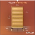 thumbnail image 6 of 6.1ft H x 3ft W (1 Panel) Freestanding or Surface Mounted Enclo Privacy Screen, Wood Fence Screen, Outdoor or Indoor Decorative Privacy Panel, Great for Balcony, Patio, Deck, EC18030, 6 of 10