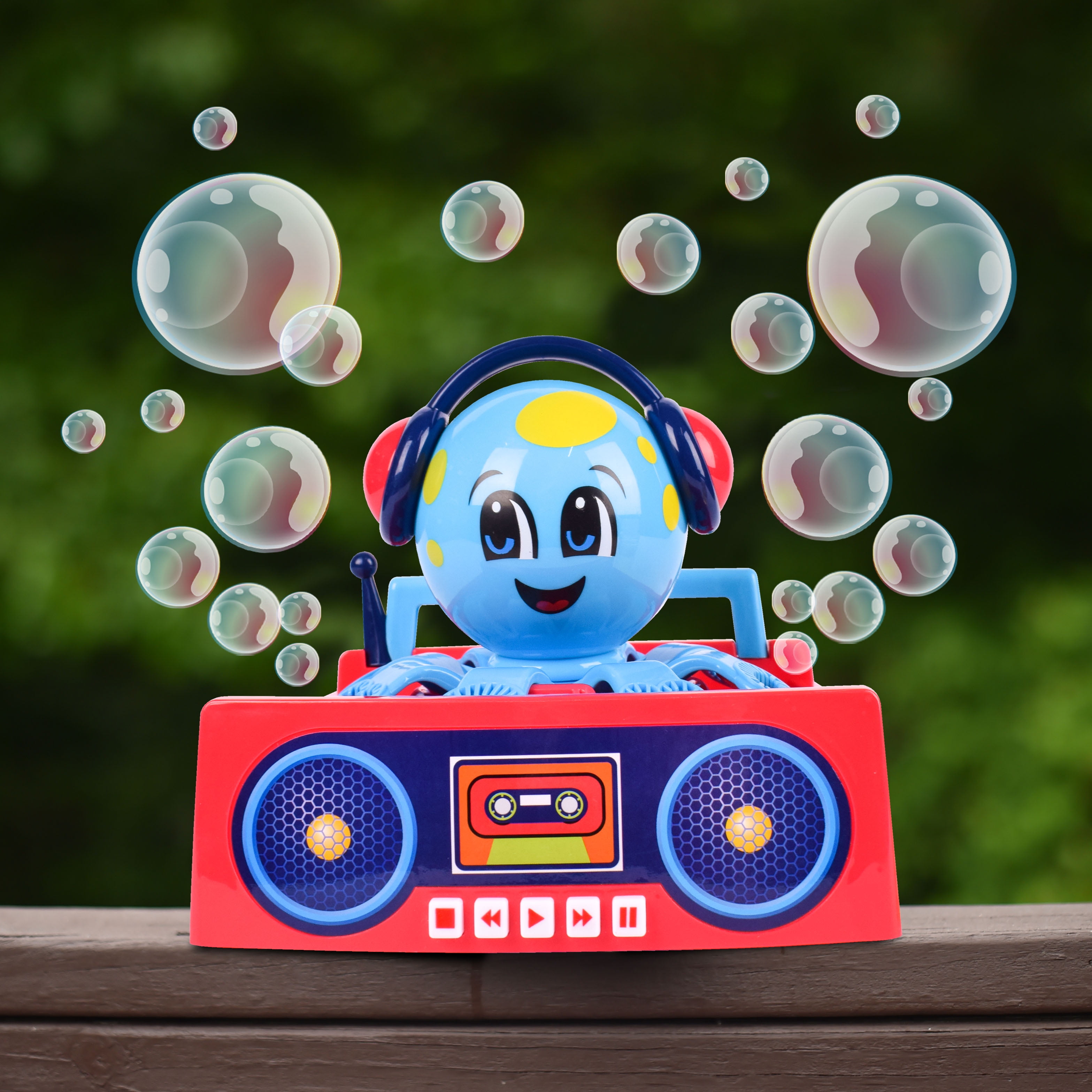 Play Day Bubble Octopus, Bubble Blowing Toy, Includes 4oz Bubble Solution