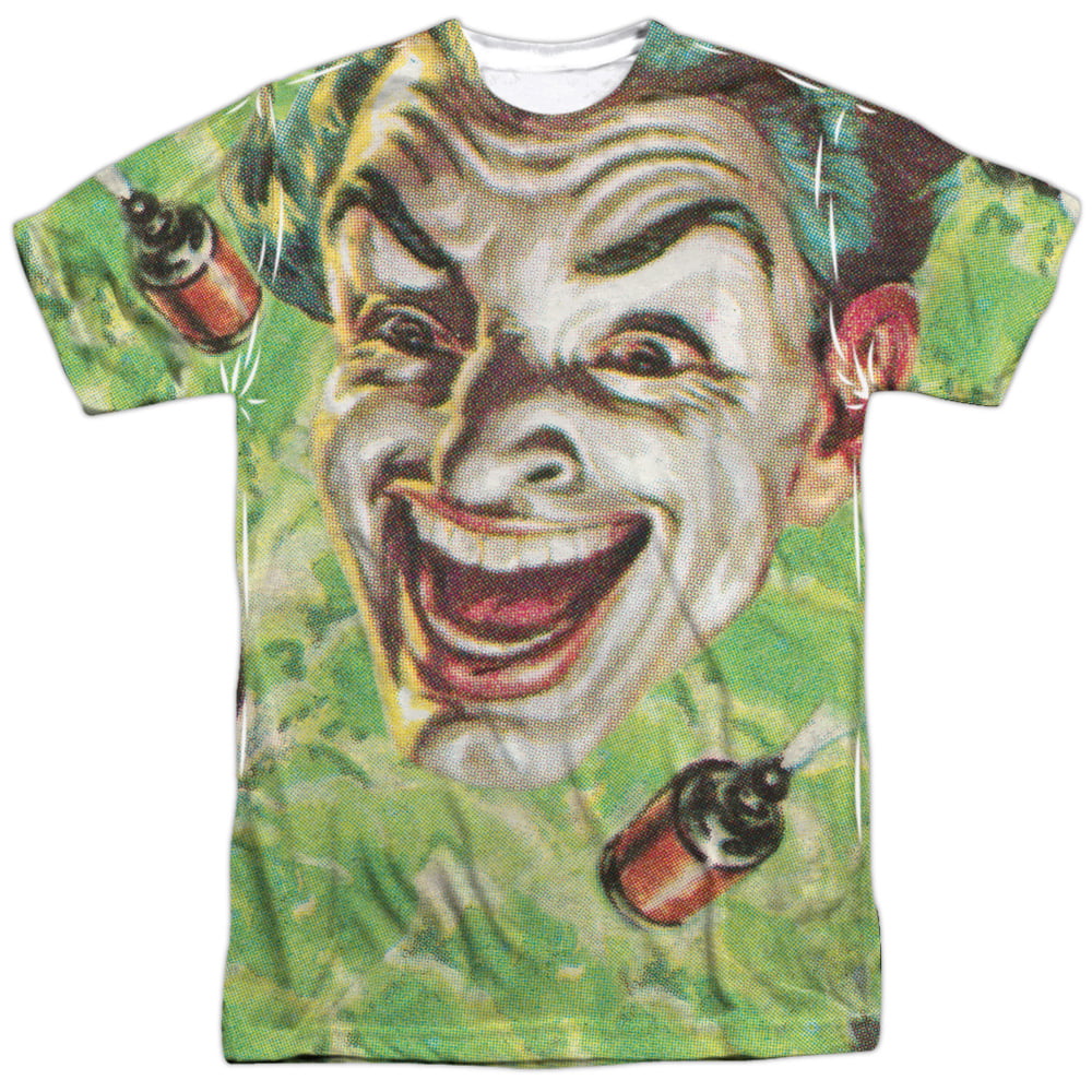 Batman Classic TV Series Joker's Laughing Gas Adult 2-Sided Print T ...