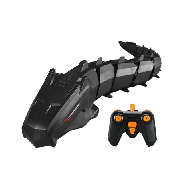 SIYTUAU Remote Control Snake Robot Simulation Animal Toy With Rechargeable Function And Water Friendly Features Black Plastic For Boys Girls Black