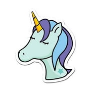 MightySkins D-DC-3-99654 3 in. Laptop Sticker Decal - Unicorn 3