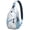 Nature Dragonf, variant on Artistic Bear Sling Backpack, Cute Polar Bear Cartoon Print Crossbody Bag, Forest Winter Wild Hunting Design for Travelers