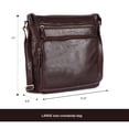 thumbnail image 3 of Bolso bandolera LEDERBUCK Olga Large de piel suave marrón, 3 of 9