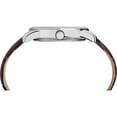 thumbnail image 2 of Timex Men's Core 39mm Silver-Tone/Blue Watch, Brown Croco Pattern Leather Strap, 2 of 3