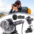 thumbnail image 2 of SGM8S 3.5mm Camera Microphone with Windscreen Muff Standard 3.5mm Video Microphone for Interview, 2 of 5