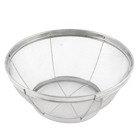 Household Kitchen Stainless Steel Apple Banana Basket Silver Tone