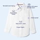 thumbnail image 2 of Camisa French Toast para niños, manga larga, clásica, blanca, 4T, 2 of 9