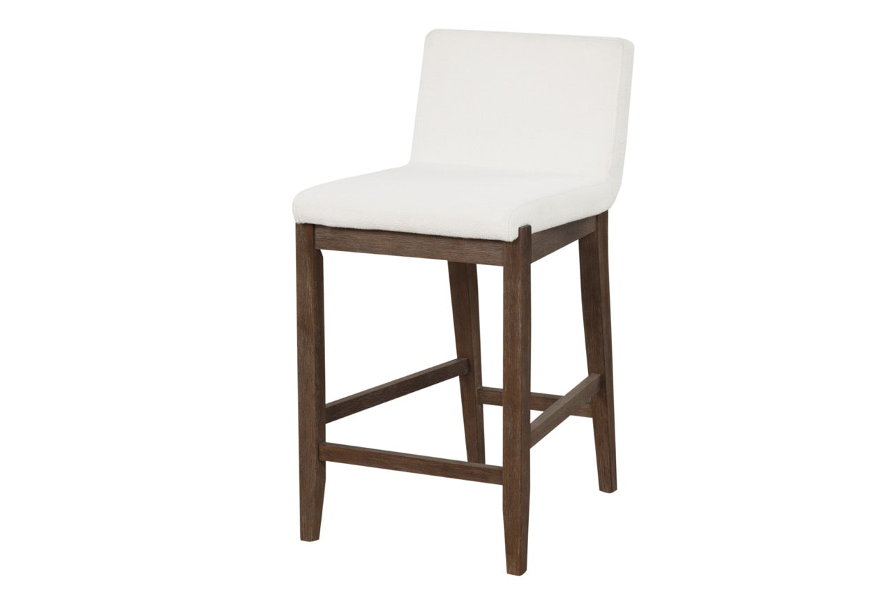 Nathan James Gracie Modern Counter Height Bar Stool with Back, Counter