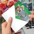 thumbnail image 4 of NobleWorks Father's Day Greeting Card with 5 x 7 Inch Envelope (1 Card) Dad Kitty Love You This Much C10401FDG, 4 of 6