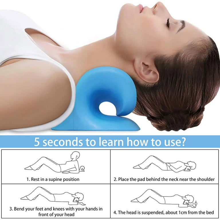  Cervical Spine Massage Pillow, Portable Neck and