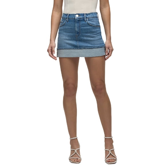HUDSON Jeans womens Cuff Mini Skirt, 30