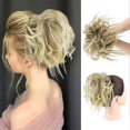 thumbnail image 1 of ZHAOCHENG Moño despeinado, moño desordenado, extensión de cabello, cola de caballo con banda elástica, cola de caballo, extensiones de cabello sintético, coleteros, 1 of 5