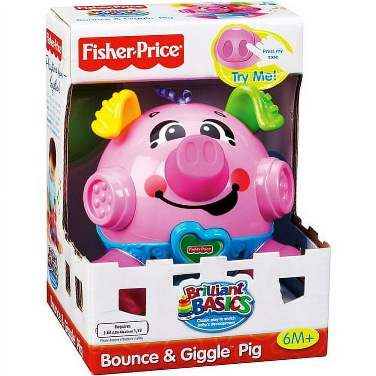 Fisher Price Brilliant Basics Bounce Giggle Pig 