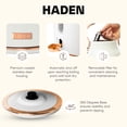 thumbnail image 4 of Haden Heritage 4 Slice Wide Toaster & Electric Water Kettle, Ivory & Copper, 4 of 10