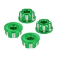 thumbnail image 1 of Tuercas Hexagonales de Aluminio M4 Verde 4Pcs para Ruedas RC, 1 of 6
