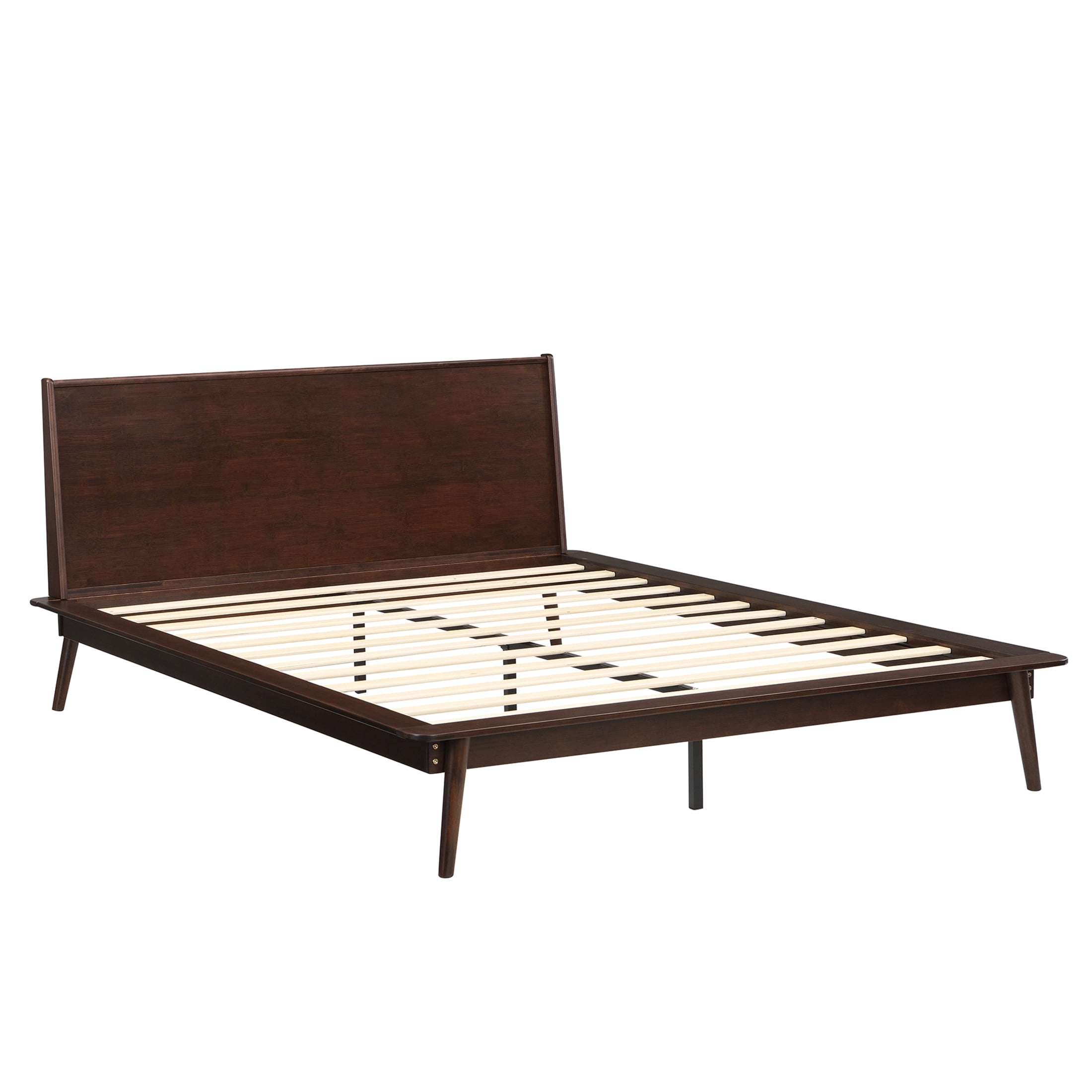 Christopher Knight Home Queen Size Bamboo Platform Bed Frame, Heavy-Duty Support, Chocolate