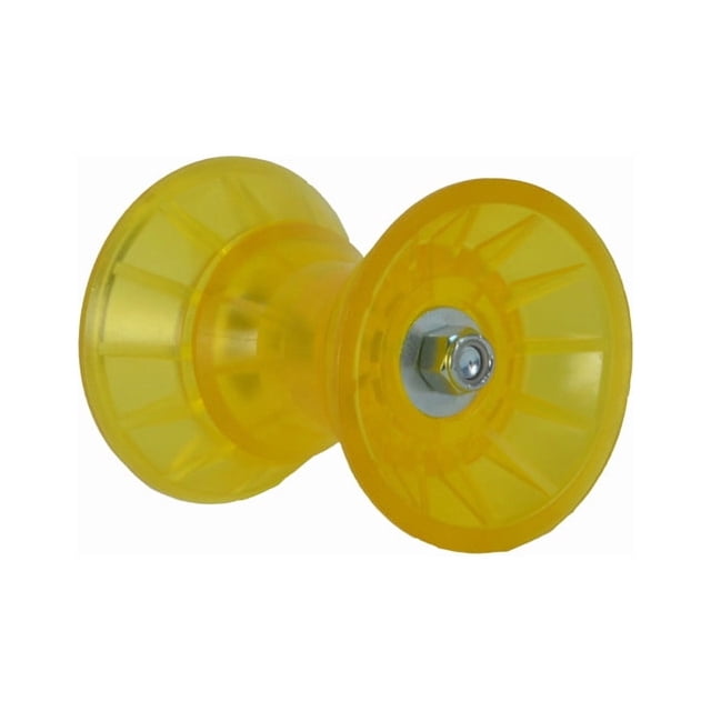 C.E. Smith Trailer Boat Roller 29334 Bow Bell; 3 Inch Width; Yellow; PVC; Single; Fits 1/2 Inch Shaft