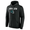thumbnail image 2 of Men's Saquon Barkley Black Philadelphia Eagles Name & Number Team Wordmark Pullover Hoodie, 2 of 3