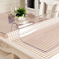 thumbnail image 4 of Waterproof Tablecloth PVC Clear Oil-proof Cloth Round Plastic Home Hotel Dining Table Mat Protector, 4 of 8