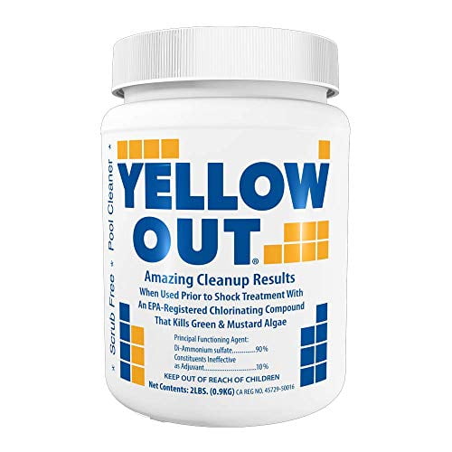yellow out swimming pool chlorine shock enhancing treatment - 2 lbs