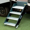 Lippert Components 678031 - SolidStep 34"W x 8"R Steel With Aluminum Treads Black 4 Entry Steps
