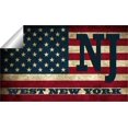 thumbnail image 2 of West New York NJ New Jersey Hudson County Vintage US Flag Decal Bumper Sticker 3M Vinyl 3" x 5", 2 of 3