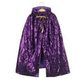 thumbnail image 3 of EnJoCho Girls Princess Cape Cloak Sequins Sparkly Kids Hooded Cape Halloween Christmas Party Dress Up Costum𝖾 Outerwear Robe, 3 of 3