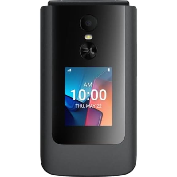 Pre-Owned TCL T440W Flip 4 5G 3.2'' 32GB Gray Flip Phone (Metro)