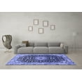 thumbnail image 3 of Ahgly Company Indoor Rectangle Medallion Blue Traditional Area Rugs, 8' x 10', 3 of 4