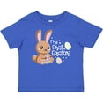 thumbnail image 3 of Inktastic My 1st Easter with Cute Brown Bunny and Easter Eggs Boys or Girls Baby T-Shirt, 3 of 5