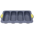 thumbnail image 3 of Uadme Plateau de Cuisson pour Baguette Moules de Cuisson pour Pain français antiadhésifs Moule à Pain Moule à Pain français Moule à Pain antiadhésif Moule à Pain en Silicone Plateau de Cuisson(Gris), 3 of 14
