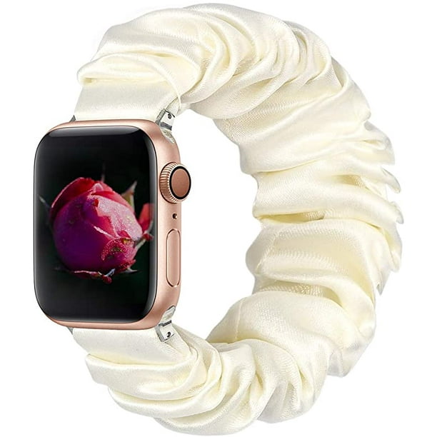 Compatible avec Bracelet Apple Watch 38mm 40mm Tissu Floral Doux