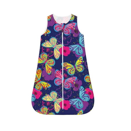 

Rocae Paint Butterflies for Baby Unisex Sleeping Bag Sack Blanket baby sleep sack Wearable Blanket for Newborns Boys Girls-X-Large