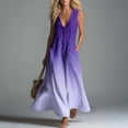 thumbnail image 2 of Sentmoon Conservative Dress Maxi Dress Plus Size 2026 Summer Gradient Color Sleeveless Button Down with Pockets Loose Fit Soft and Comfortable Womens Boho Dresses S-2XL, 2 of 8